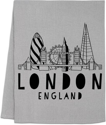 Moonlight Makers Kitchen Towels, Los Angeles Skyline, Flour Sack Dish Towel, Farmhouse Home Decor, Bar Tea Towels, Gray Dish Towel in Kuwait