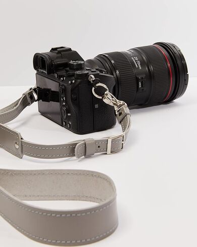 Personalized Leather Camera Straps for Photographers - Comfortable Neck and Shoulder Camera Strap for DSLR Cameras - Unique Handmade Photographer Gifts for Women and Men (Navy Denim) in Saudi Arabia