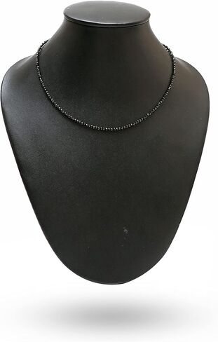 Gempires Amethyst Beaded Choker Necklace, Amethyst Faceted Beads 2.4-2.5 mm, February Birthstone, Amethyst Jewelry 18 inch Adjustable 14k Gold Plated Chain in Kuwait