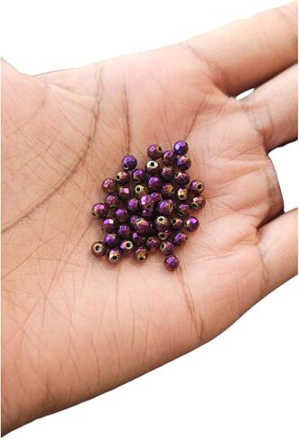 Beaditwearitloveit الأوجه الهيماتيت كريستال Dreadlock Loc الرشات مزيج خرز الشعر، مجوهرات Loc، إكسسوارات Dreadlock (فضية) in Kuwait