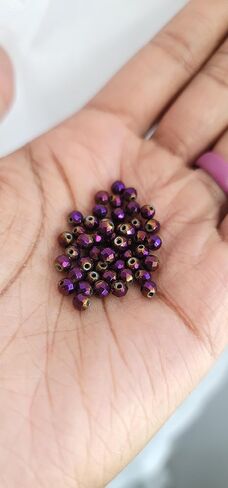 Beaditwearitloveit الأوجه الهيماتيت كريستال Dreadlock Loc الرشات مزيج خرز الشعر، مجوهرات Loc، إكسسوارات Dreadlock (فضية) in Kuwait