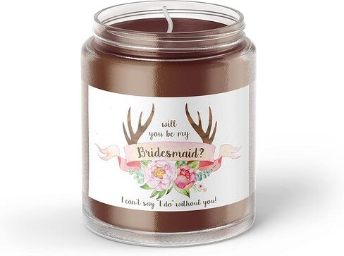 Antlers Bridesmaid Mini Champagne Label ● SET of 8 ● Rustic Bridesmaid Proposal, Country Maid of Honor ASK Matron of Honor Proposal, Wedding Wine Gifts, Favors, 3.5" x 2" WATERPROOF Labels, M121-ASK-8 in Saudi Arabia