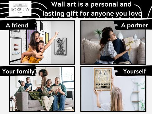 فن جداري لديكور الحمام من Roxbury Row Skeleton Hands، ديكور هيكل عظمي | لافتات حمام مضحكة، فن جداري لديكور الحمام القوطي، ديكور مخيف، ديكور مخيف، ديكور حمام الهالوين (8X10 غير مؤطر) in Kuwait