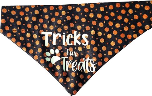 Tricks Fur Treat's Halloween Over the Collar Dog Bandana That Slips onto Their Existing Collar Size Small in Saudi Arabia