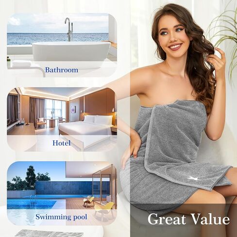 3 Pcs Premium Bath Towels,100% Cotton Bathroom Towels, Lighter Weight & Super Absorbent, Soft Feel，Quick Dry Bath Towels for Bathroom, Gym, Hotel & Spa (28 x 55 Inches, Multi Colors) in Saudi Arabia