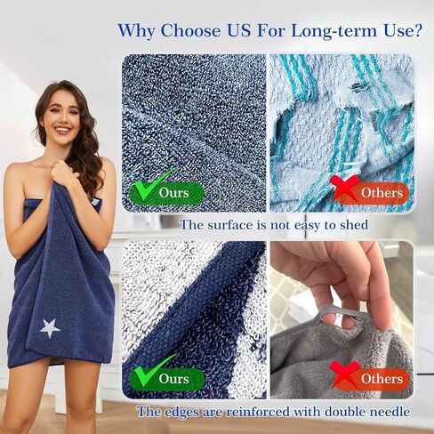 3 Pcs Premium Bath Towels,100% Cotton Bathroom Towels, Lighter Weight & Super Absorbent, Soft Feel，Quick Dry Bath Towels for Bathroom, Gym, Hotel & Spa (28 x 55 Inches, Multi Colors) in Saudi Arabia