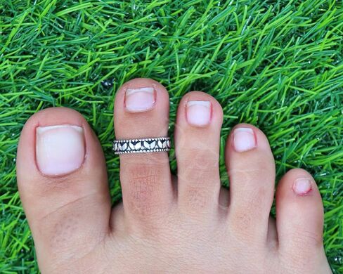 Handcrafted Silver Toe Ring for Women | Adjustable Pair of Toe Rings | Sterling Silver 925 | Handmade Body Jewelry (TR-02) in Kuwait