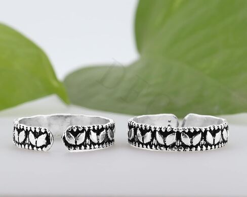 Handcrafted Silver Toe Ring for Women | Adjustable Pair of Toe Rings | Sterling Silver 925 | Handmade Body Jewelry (TR-02) in Kuwait