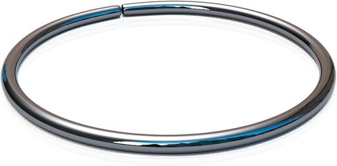 Black Nose Ring Hoop 22G - Small Nose Piercing For Women Men - 925 Sterling Silver Plain Black Nose Hoop Jewelry in Saudi Arabia