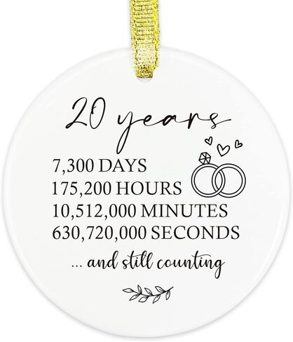 1 Year Anniversary Ornament, Gifts for Him 1st Anniversary, Husband 1st Anniversary Gifts for Couple, Boyfriend, Girlfriend First Anniversary Marriage Paper Anniversary Keepsake for Wife in Saudi Arabia