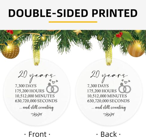 1 Year Anniversary Ornament, Gifts for Him 1st Anniversary, Husband 1st Anniversary Gifts for Couple, Boyfriend, Girlfriend First Anniversary Marriage Paper Anniversary Keepsake for Wife in Saudi Arabia