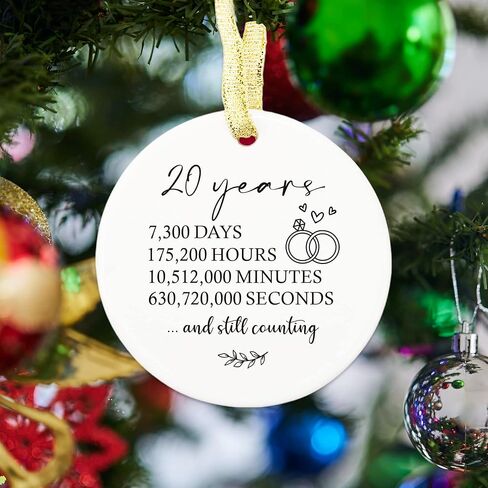 1 Year Anniversary Ornament, Gifts for Him 1st Anniversary, Husband 1st Anniversary Gifts for Couple, Boyfriend, Girlfriend First Anniversary Marriage Paper Anniversary Keepsake for Wife in Saudi Arabia