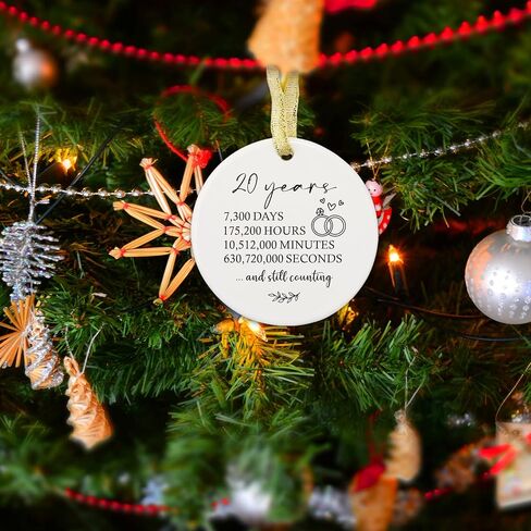 1 Year Anniversary Ornament, Gifts for Him 1st Anniversary, Husband 1st Anniversary Gifts for Couple, Boyfriend, Girlfriend First Anniversary Marriage Paper Anniversary Keepsake for Wife in Saudi Arabia