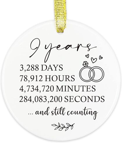 1 Year Anniversary Ornament, Gifts for Him 1st Anniversary, Husband 1st Anniversary Gifts for Couple, Boyfriend, Girlfriend First Anniversary Marriage Paper Anniversary Keepsake for Wife in Saudi Arabia