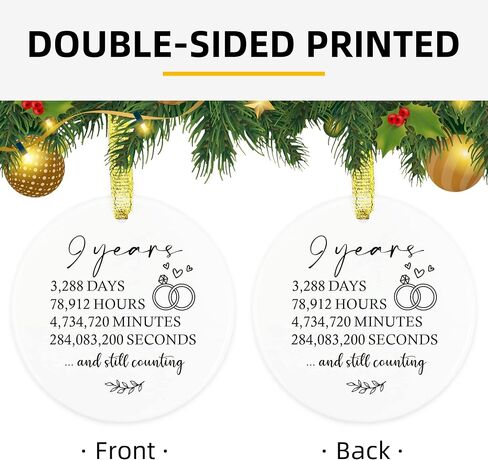 1 Year Anniversary Ornament, Gifts for Him 1st Anniversary, Husband 1st Anniversary Gifts for Couple, Boyfriend, Girlfriend First Anniversary Marriage Paper Anniversary Keepsake for Wife in Saudi Arabia