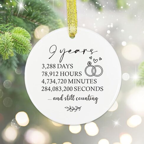 1 Year Anniversary Ornament, Gifts for Him 1st Anniversary, Husband 1st Anniversary Gifts for Couple, Boyfriend, Girlfriend First Anniversary Marriage Paper Anniversary Keepsake for Wife in Saudi Arabia