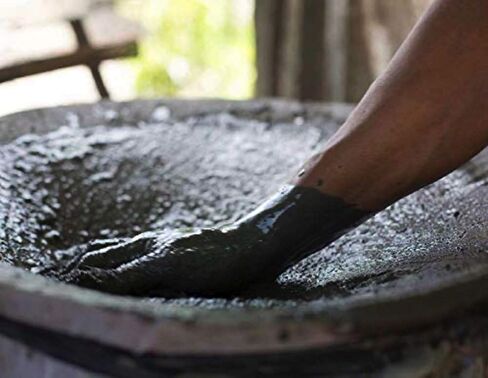 وعاء حساء العشاء الكولومبي التقليدي مع غطاء بقطر 6 بوصات و25 أونصة من الطين الأسود الأصلي مصنوع يدويًا بنسبة 100% في توليما كولومبيا in Kuwait