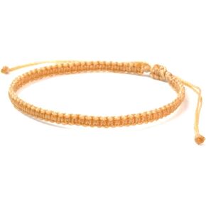 Minimal Wax Rope Handmade Adjustable Friendship Bracelet (Black) in Saudi Arabia