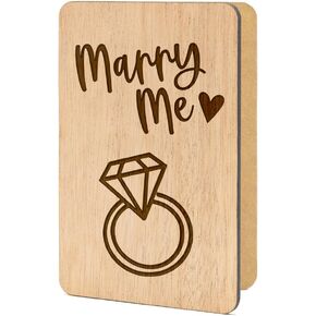 بطاقات خشبية فاخرة من woodmessage - هدايا مصنوعة يدويًا، حب ورومانسية، خطوبة، ذكرى سنوية، زفاف، عيد ميلاد، له/لها، طفل، ذكريات مع مظروف (حب) in Saudi Arabia