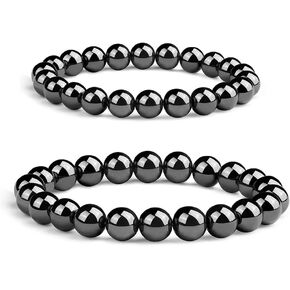 8MM Terahertz Bracelets Set for Women Man in Saudi Arabia