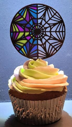 Wednesday Birthday Party Decor, Wednesday Window Cupcake Topper 12 pack, Wednesday Addams Ophelia Hall Inspired Cupcake Topper in Saudi Arabia