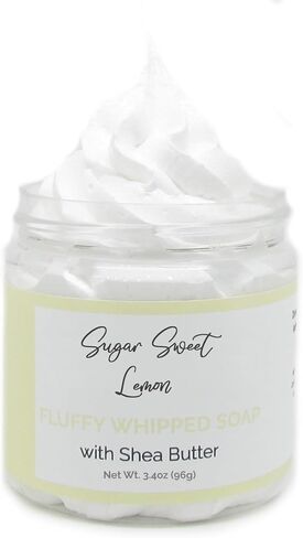 Sugar Sweet Lemon Whipped Soap Sugar Scrub | Body Scrub | Whipped Scrub | Gift for Her in Kuwait