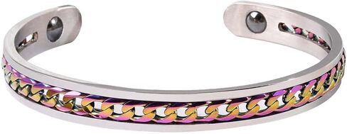 Gold Cuff Bracelets Adjustable Open Engraved Bangle Bracelets Stainless Steel Jewelry Birthday Halloween Christmas Gifts for Women Men in Kuwait