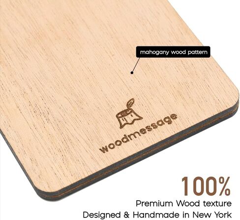 بطاقات خشبية فاخرة من woodmessage - هدايا مصنوعة يدويًا، حب ورومانسية، خطوبة، ذكرى سنوية، زفاف، عيد ميلاد، له/لها، طفل، ذكريات مع مظروف (حب) in Saudi Arabia
