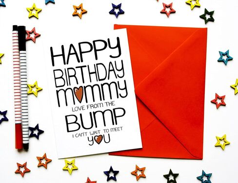 بطاقة عيد ميلاد للأم الحامل، الأم، الزوجة من عثرة، الزوج in Kuwait