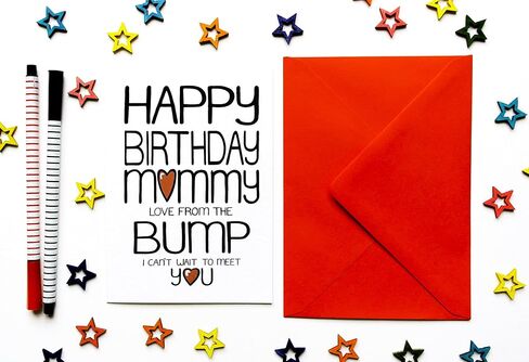 بطاقة عيد ميلاد للأم الحامل، الأم، الزوجة من عثرة، الزوج in Kuwait