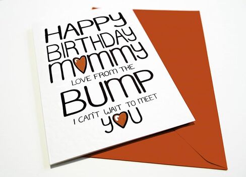 بطاقة عيد ميلاد للأم الحامل، الأم، الزوجة من عثرة، الزوج in Kuwait