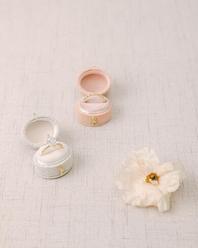 Small Oval Hinged Ring Box (Dark Dusty Pink) in Saudi Arabia