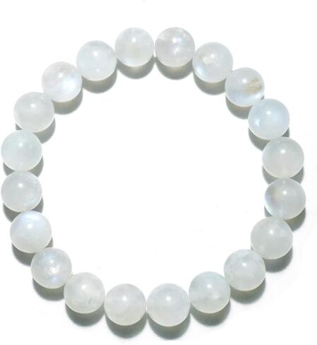 10MM Red Agate Bracelet for Women Men | Natural Handmade Stretch Bracelet for 7.5-8" Wrist | Root & Heart & Sacral Chakra Chakra Crystal | Each Black & Red Bead is Unique | Special choice in Saudi Arabia