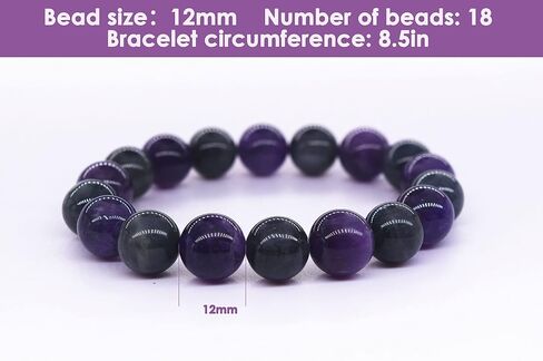 10MM Red Agate Bracelet for Women Men | Natural Handmade Stretch Bracelet for 7.5-8" Wrist | Root & Heart & Sacral Chakra Chakra Crystal | Each Black & Red Bead is Unique | Special choice in Saudi Arabia