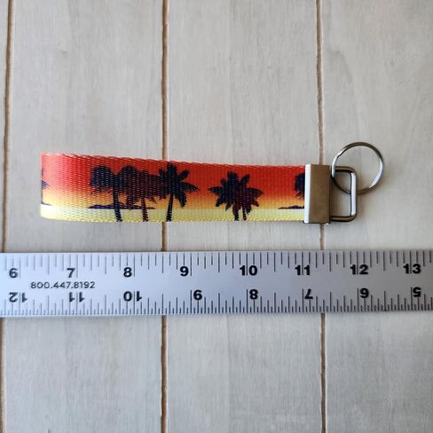 سوار معصم شجرة النخيل البرتقالي مزدوج الجانب، جولي إن جي ستوديو، مجموعة مفاتيح شمس الشاطئ الكاريبي، سلسلة مفاتيح FBA in Kuwait