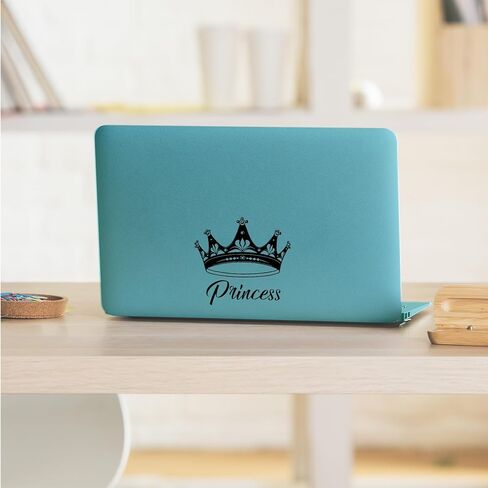Die Cut Princess Crown Sticker Decal for Car, Laptops, Girls Room Wall Decor, Crown Wall Decals and Custom Bumper Stickers for Cars, Perfect Princess Bedroom Decoration by FaceMemory (Black) in Saudi Arabia