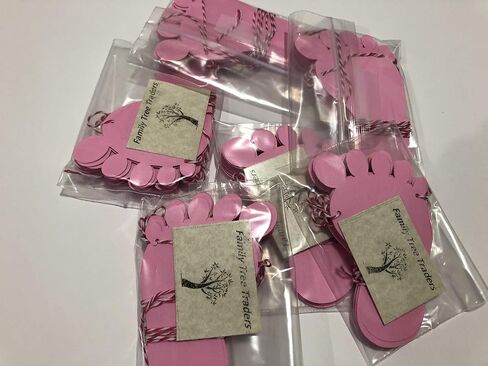 Pink baby foot garland for baby shower, welcoming newborn, nursery decoration and Happy Birthday Decor No DIY required in Saudi Arabia