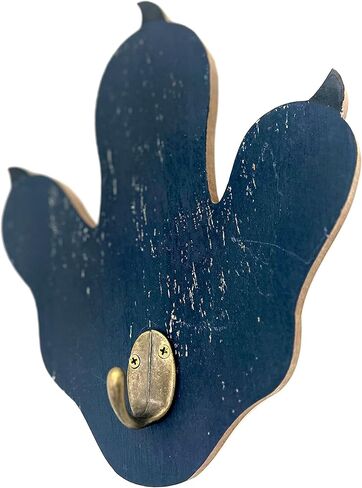 شماعة معطف للأطفال ببصمة ديناصور - ديكور حمام ديناصور - خطاف حقيبة ظهر لتنظيم الفصول الدراسية لديكورات الديناصورات - ديكور جدار ديناصور لغرفة الأولاد - أزرق داكن in Kuwait