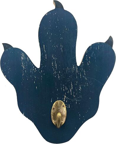 شماعة معطف للأطفال ببصمة ديناصور - ديكور حمام ديناصور - خطاف حقيبة ظهر لتنظيم الفصول الدراسية لديكورات الديناصورات - ديكور جدار ديناصور لغرفة الأولاد - أزرق داكن in Kuwait