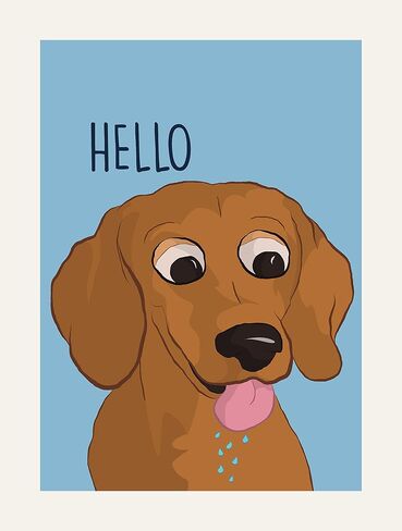 بطاقة تهنئة للصداقة من Dachshund، بطاقة ملاحظة Thinking of You، بطاقة شكر لجليسة الحيوانات الأليفة مقاس 5 × 7 بوصة (ظرف كرافت) in Saudi Arabia