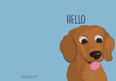 بطاقة تهنئة للصداقة من Dachshund، بطاقة ملاحظة Thinking of You، بطاقة شكر لجليسة الحيوانات الأليفة مقاس 5 × 7 بوصة (ظرف كرافت) in Saudi Arabia
