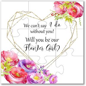 Will You Be Our Flower Girl Puzzle Flower Girl Gift in Kuwait