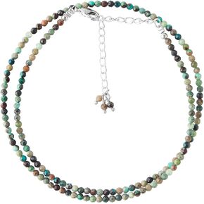 Natural Amethyst Gemstone Bead Necklace for Women, Crystal Gems Healing Necklace, Chakra Stone Bead Necklace, Yoga Stone Beads Necklace Meditation