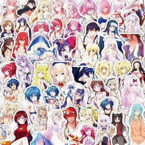 50Pcs Kawaii Anime Girl Stickers for Water Bottles Vinyl Cute Cartoon Girl Stickers for Teens Waterproof Hot Girl Stickers Decals for Laptop Hydroflask Scrapbooking Journaling Sexy Girl Stickers