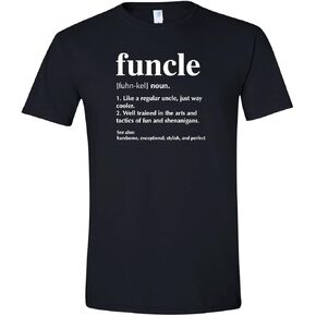 Funcle T-Shirt - Funny Uncle Shirt - Funcle Definition Shirt - Favorite Uncle Shirt - Father's Day Gift Idea - Like a Dad Defination (XXL, Heather Military Green)