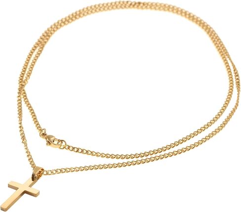Made by Nami Necklace for Men with or without various Pendants - Mens High-Quality Stainless Steel Necklace Chain 23" - Gold Silver Gun-Metal Black - Handmade Surfer Jewelry (Black Compass) in Saudi Arabia