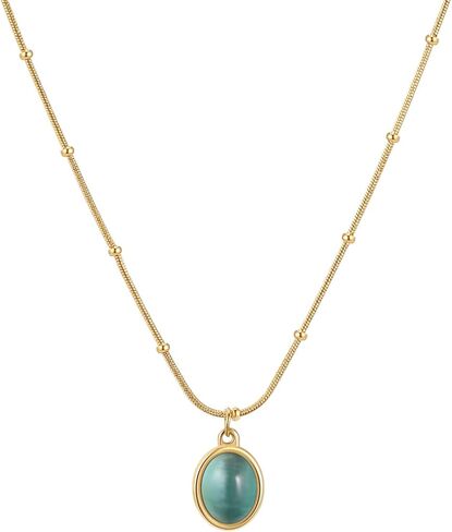 Jade Necklaces for Women Healing Crystal Necklace Handmade Jade Bead Necklace Green Crystal Necklace Spiritual Jewelry for Girls in Saudi Arabia