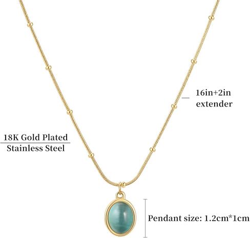 Jade Necklaces for Women Healing Crystal Necklace Handmade Jade Bead Necklace Green Crystal Necklace Spiritual Jewelry for Girls in Saudi Arabia