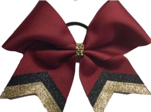 Maroon Grosgrain Bow/Gold/Black Tails in Saudi Arabia
