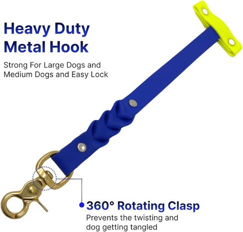 منتجات ريجال دوج مقود قصير للكلاب بمقبض | مقود المرور للكلاب | مقود بيوثين قصير للكلاب لتدريب الكلاب الصغيرة والمتوسطة والكبيرة (12 بوصة/برتقالي وأسود) (وردي/أزرق) in Kuwait